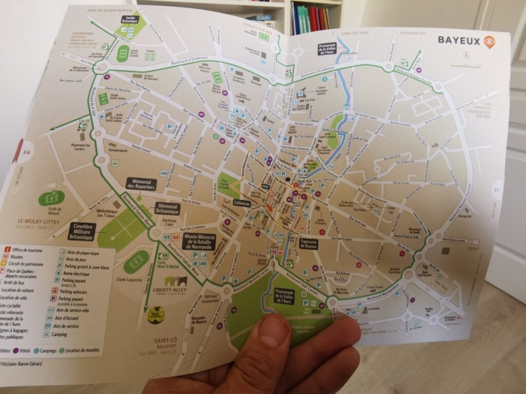 Visiter Bayeux carte